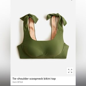 J.Crew scoop neck bikini top